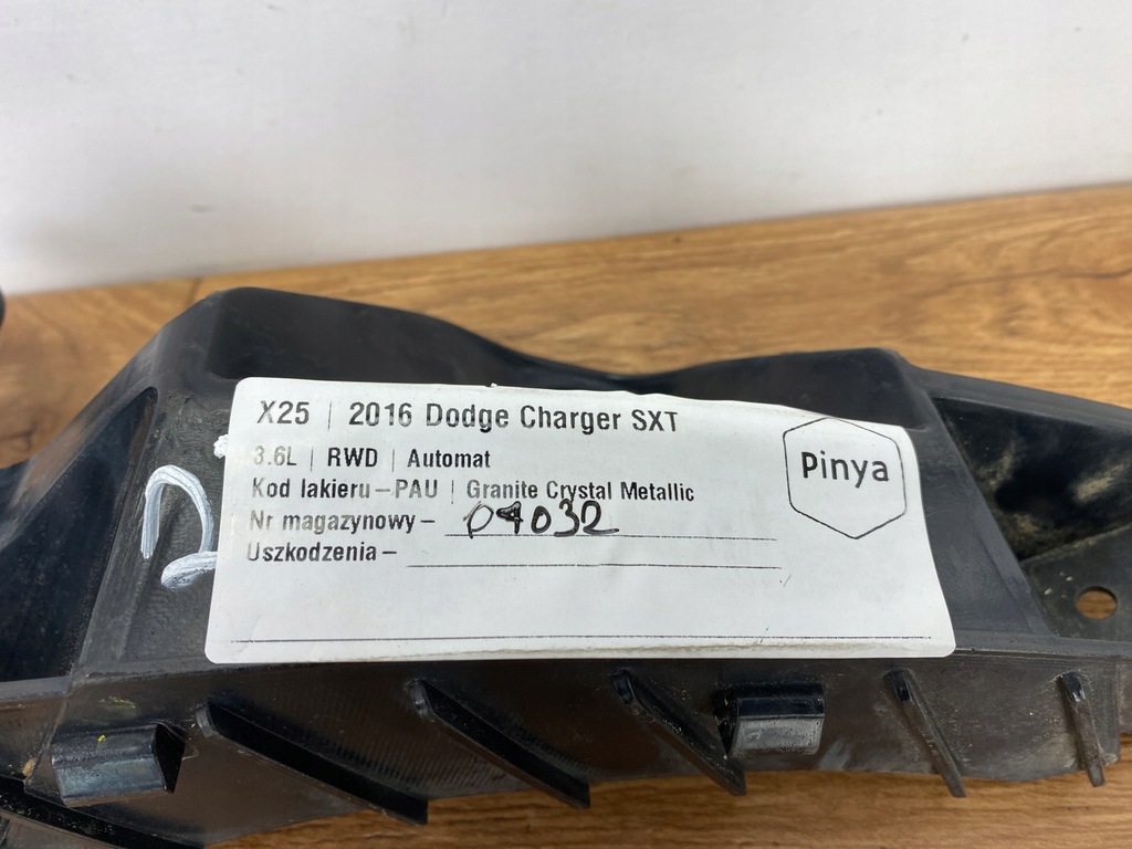 фото №8, Кронштейн бампера направляющая dodge charger 2015+ usa