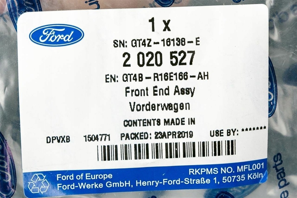 фото №11, Ford оригинальный номер gt4b-r16e166-ah