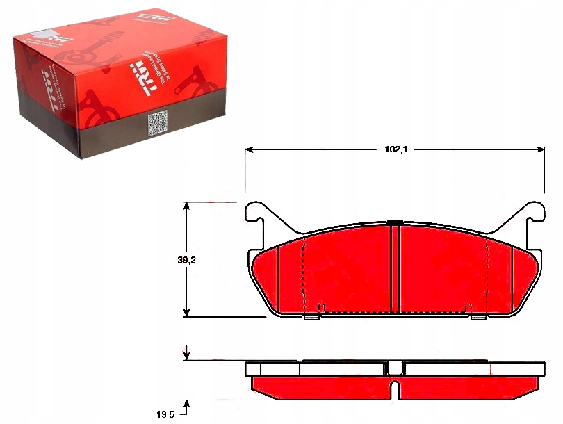 фото №1, Trw gdb887 набір гальмівних колодок гальмівних, гальма дискові