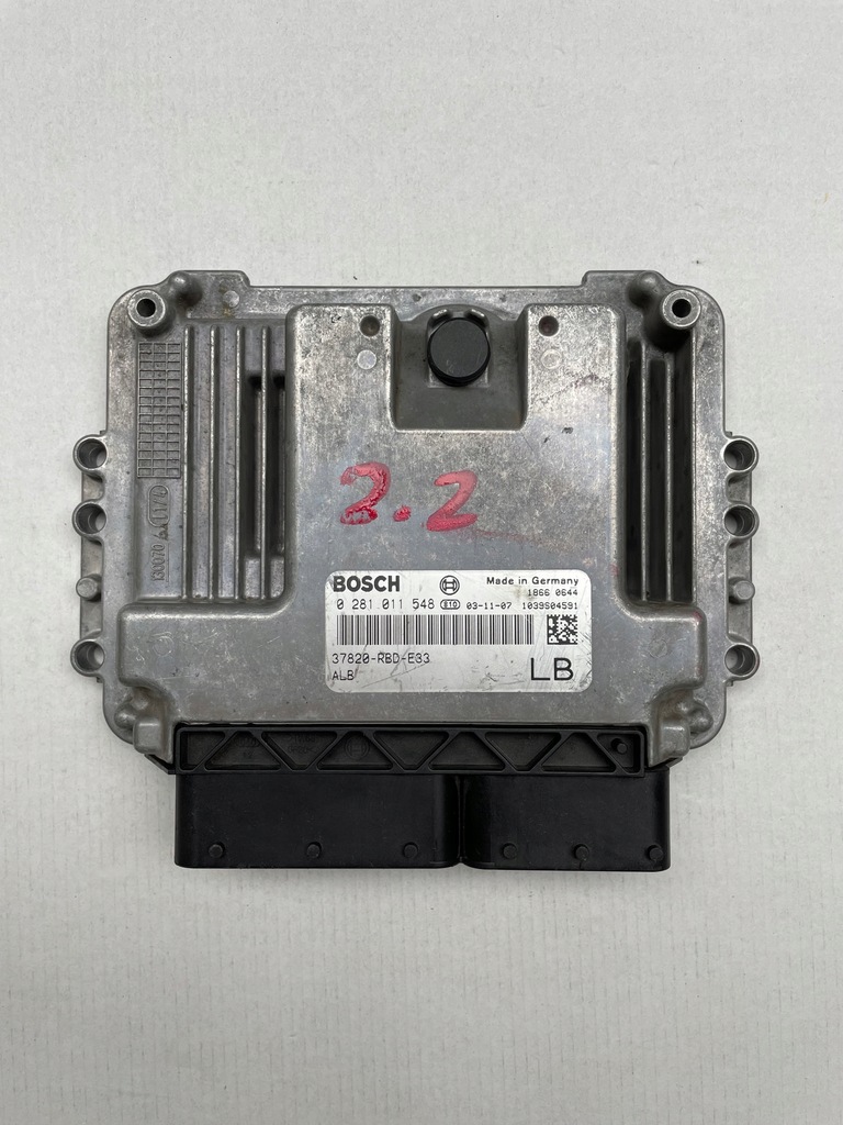 фото №1, Ecu honda accord 2.2 0281011548 37820-rbd-e33