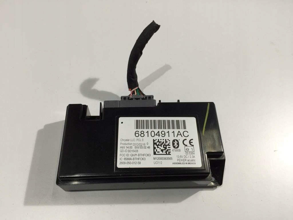 фото №1, Jeep patriot compass модуль блютуз 68104911ac