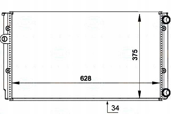 фото №1, Behr hella радиатор vw golf3/4/vento 1,6-2,0 1,9t