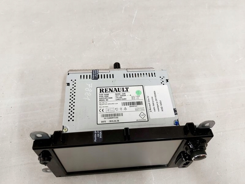 фото №6, Renault clio 4 iv радіо заводський навігація kod 281153868r