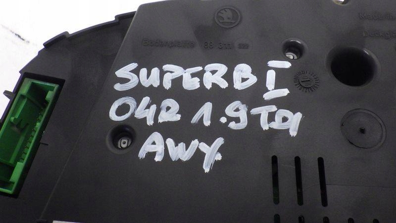 фото №10, Счетчик приборы skoda superb i 1.9 tdi 3u0920811a