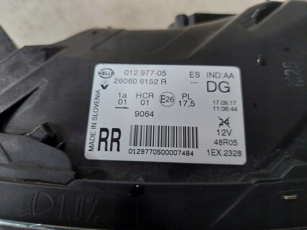 фото №7, Левая лампа - full led - renault captur - lift