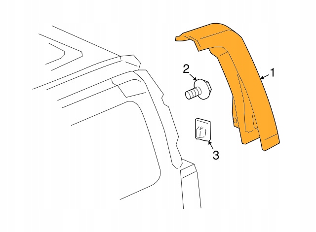 фото №7, Hummer h3 06-10r молдинг дахова захист корпус молдинг zew. стійка d ліва