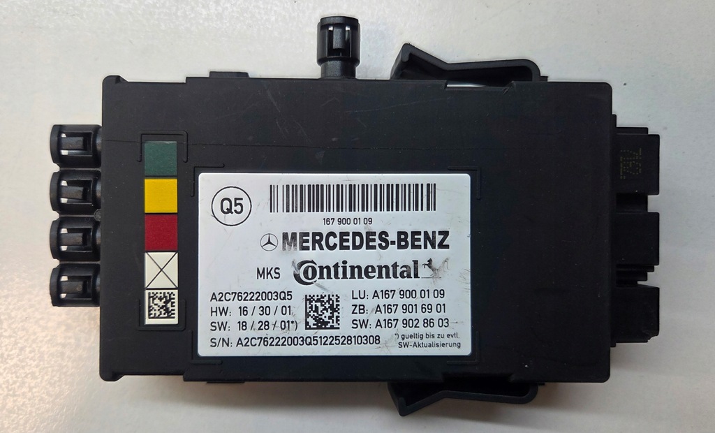 фото №1, Mercedes w167 блок управления сиденье a1679000109