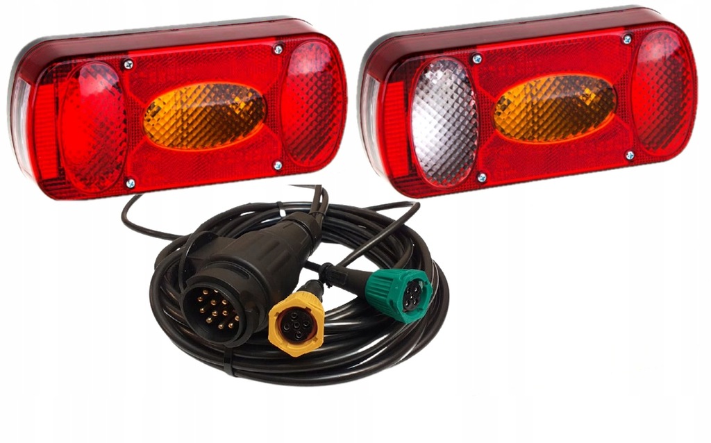 фото №1, Набор света na багажник велосипедный na байонет жгут трубопровод 13 pin 2 m