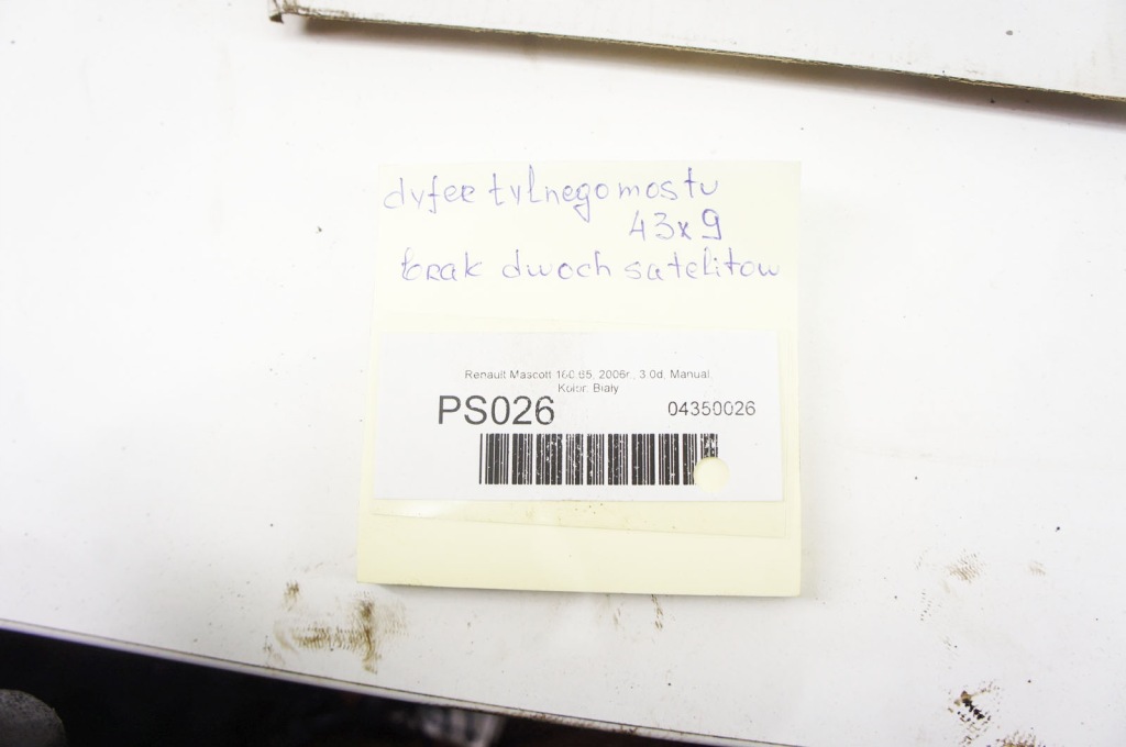 фото №14, Ps026 renault mascott 06r 3.0d дифференциал задняя