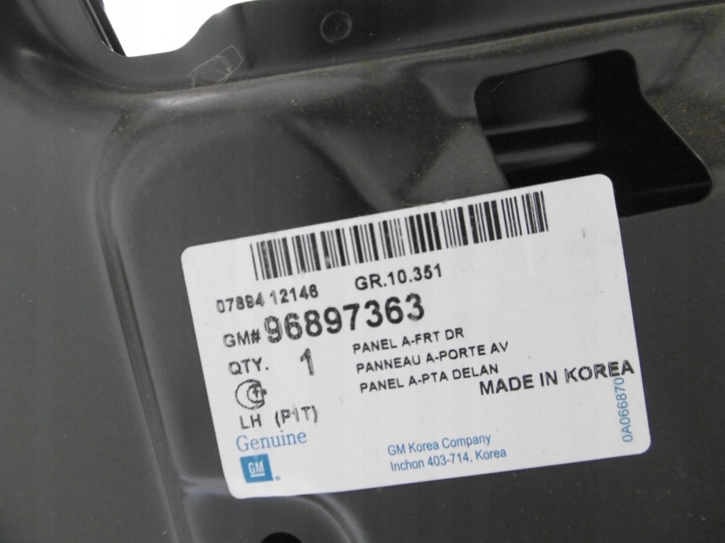 фото №4, Chevrolet aveo t200 05-08 дверь левая 3d hb