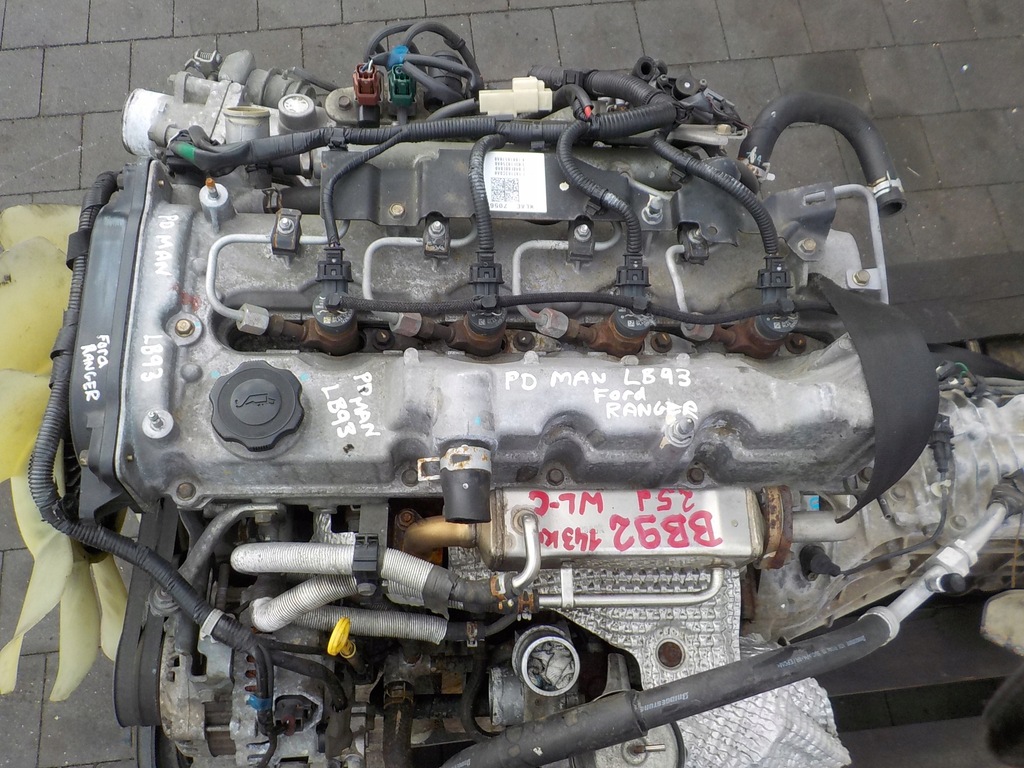 фото №14, Ford ranger ii 07r 2.5 tdci 143km двигун wl-c kompletny пробіг 120 tys km