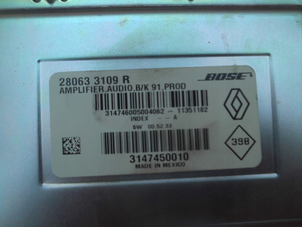 фото №3, Підсилювач bose renault laguna iii fl