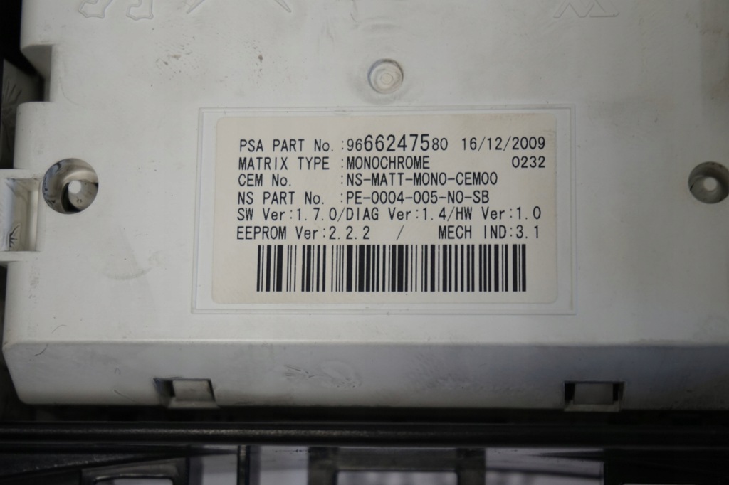 фото №7, Счетчик приборы europa peugeot 5008 2.0 9666247580