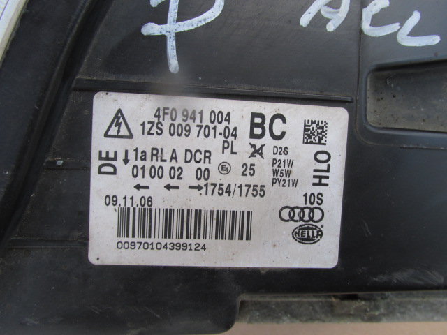 фото №7, Audi a6 c6 2007r. лампа фара правый перед ксенон + модуль поворота anglik