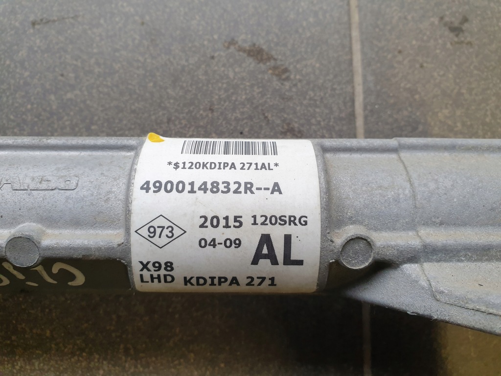 фото №4, Рейка рульова трансмісія renault clio 4 iv 2013- 490014832r