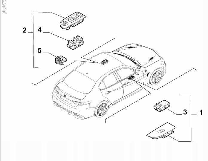 фото №3, Панель вимикачів, перемикач, перемикачі alfa romeo оригінальний номер giulia