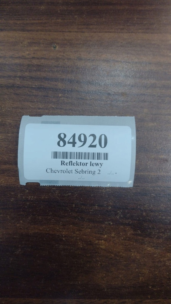 фото №8, Chevrolet sebring ii лампа левый перед