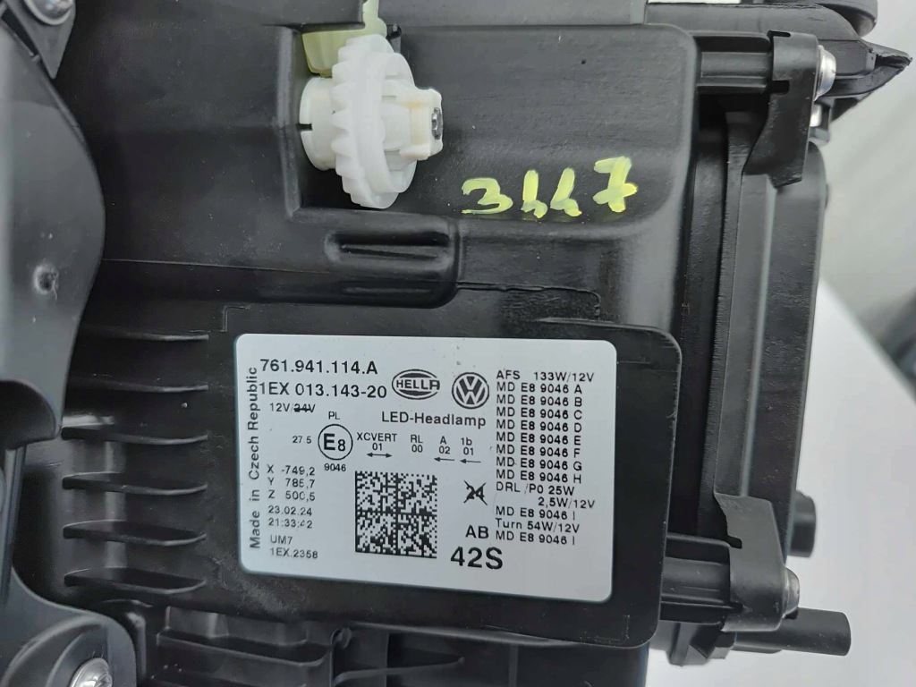 Volkswagen touareg 3 18- фара правая перед передняя full led новая оригинальный номер 3447 Доставка