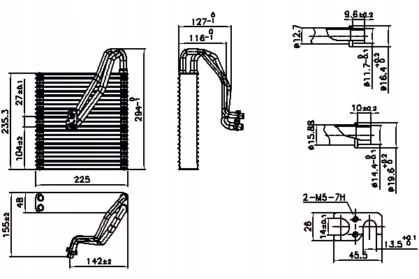 фото №2, Випарник кондиціонера mini r56 r57 r58 r59 clubman r55 clubvan r55