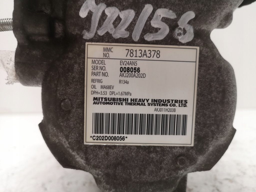 фото №10, Mitsubishi компрессор кондиционера akj200a202d