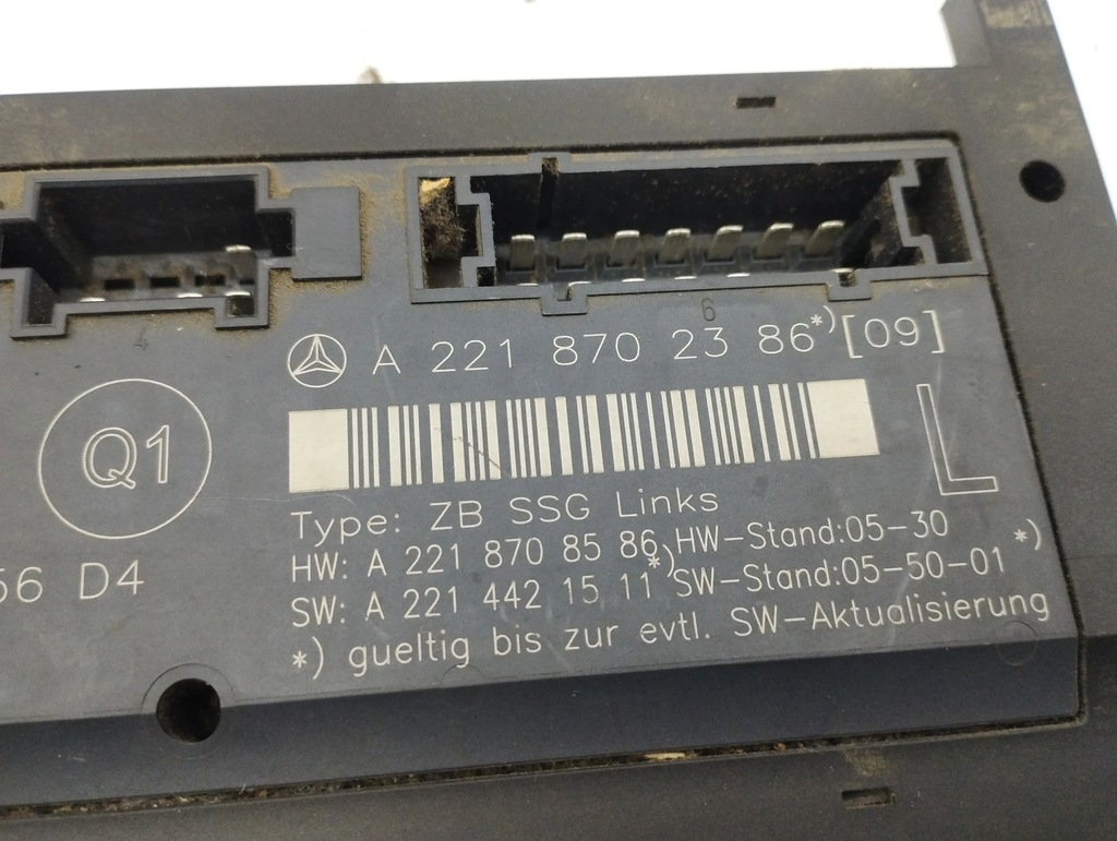 фото №7, Mercedes-benz s w221 2007 перед сторона ліва модуль / блок керування сидіння