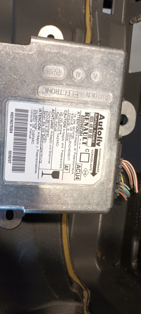 фото №6, Консоль приборная панель приборная renault megane ii żelasko oe. eu. подушка безопасности датчик