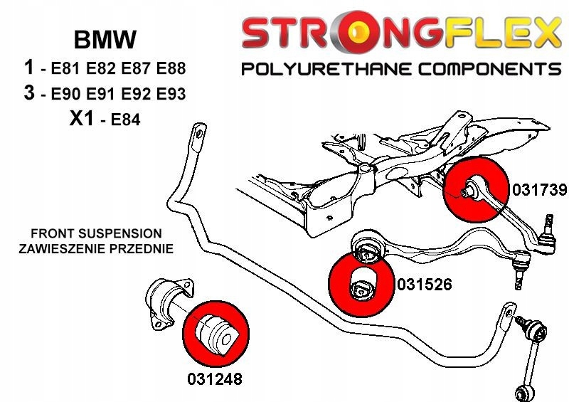 фото №4, 031248a - втулка стабілізатора передній sport strongflex