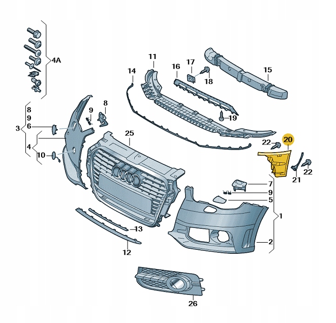 Купить Заглушка передний бампера левая audi a1 przedlift aso оригинал