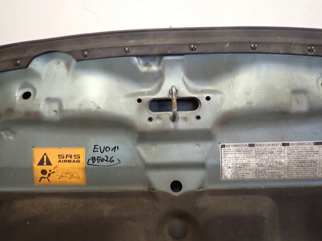 фото №10, Honda civic vii hb 01-05 капот крышка двигателя g502m