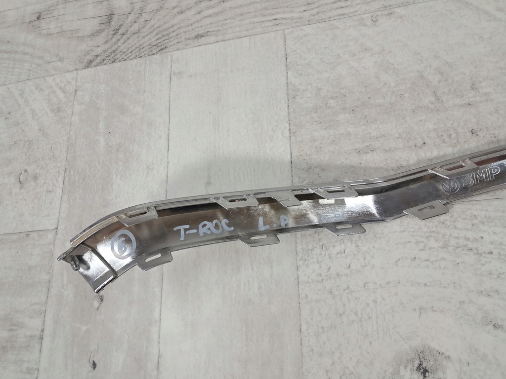 фото №7, Vw t-roc решітка молдинг хром бампера лівий перед 2ga853711