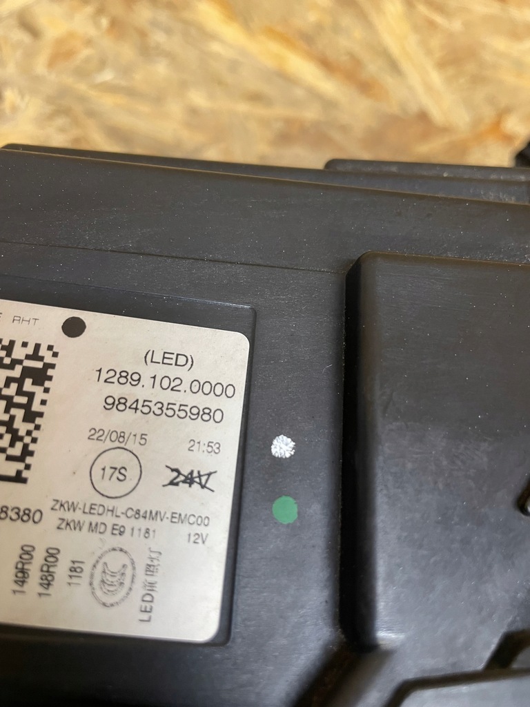 фото №9, Citroen c5 aircross лампа правый перед eu комплектная bdb 9845355980 22+