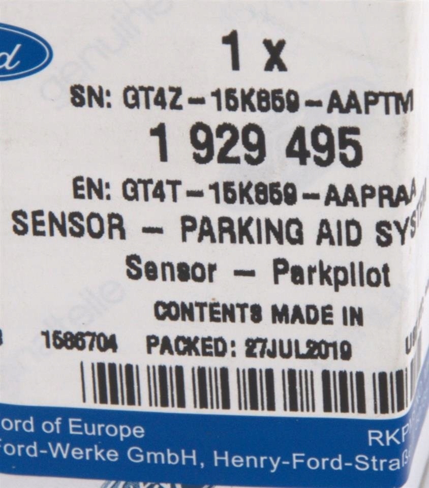 фото №10, Датчик паркування задня edge 16-18 mustang 17- 1929495 _ gt4t-15k859-aapraa