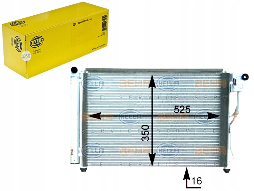 фото №1, Hella конденсатор кондиціонера hyundai accent 06- he