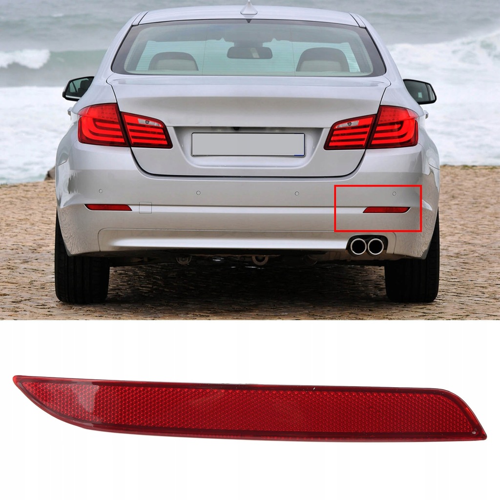 фото №8, Відбивач заднього бампера, червоний, відбивач,