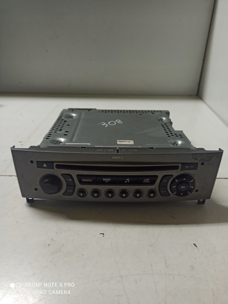 фото №1, Peugeot 308 радио cd