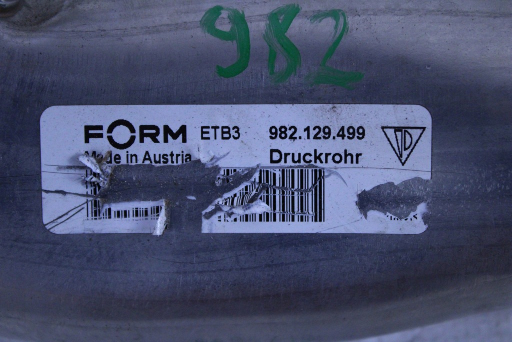 Porsche cayman boxster 982 труба интеркулер 982129499 Доставка