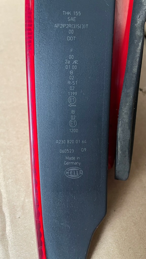 фото №6, Kpl лампа лампа задня ліва права mercedes a2308200164 a2308200264