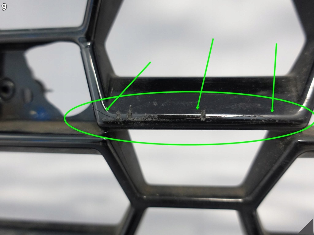 фото №10, Audi rsq3 q3 rs ii f3 83a 18- бампер решітка радіатора решітка радіатора перед чорний / black