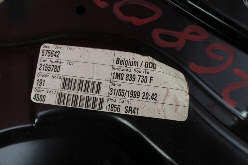 фото №7, Подъемник стекло правый задняя 1m0839756 seat toledo 2 ii 99-06