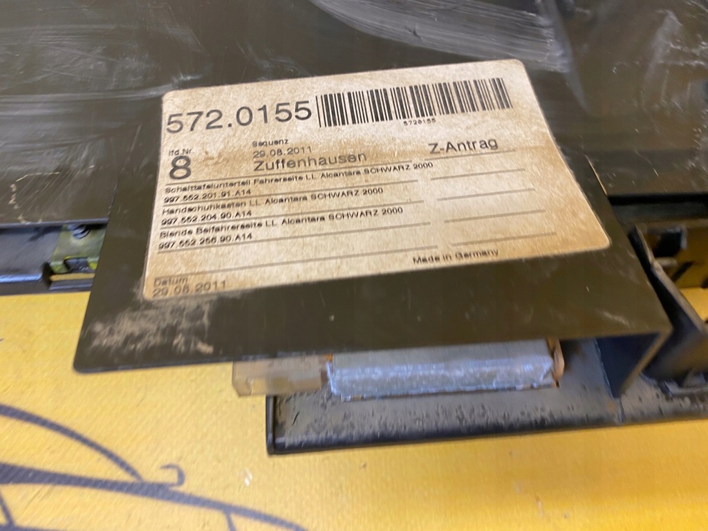 фото №9, Защита панели декор porsche 911 997 alcantara