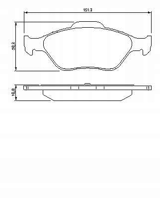 фото №13, Тормозные колодки тормозные ford перед fusion 02- bosch