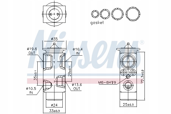 фото №8, Nissens 999348 клапан расширительный, кондиционер