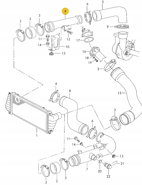 фото №1, Vw lt 28 35 труба шланг интеркулер оригинальный номер 2d0145958
