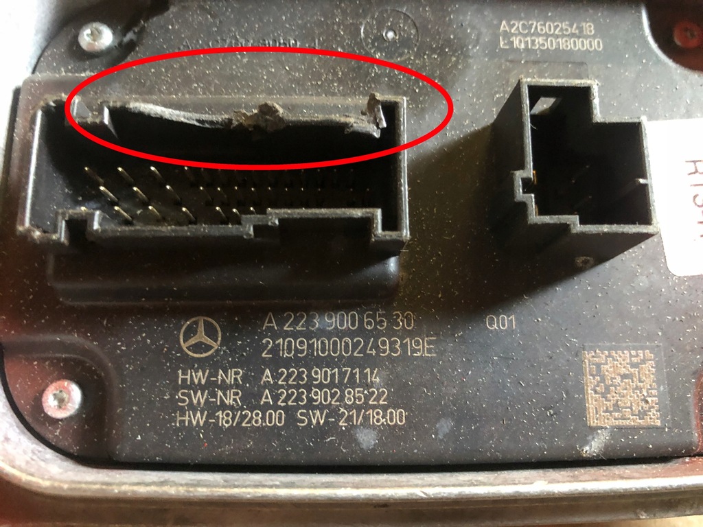 фото №8, Mercedes w223 преобразователь модуль led 2239006530
