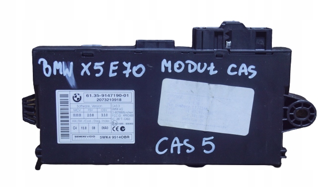 фото №1, Bmw x5 e70 модуль cas блок управления 9147190