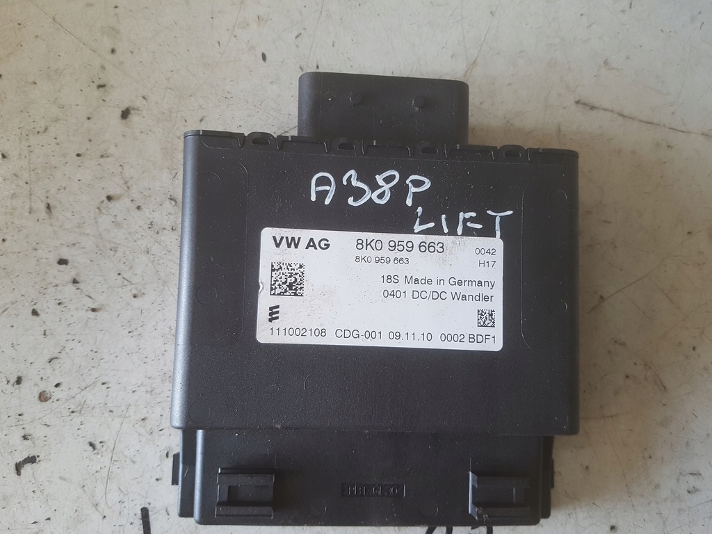 фото №1, Audi a3 8p lift 08-12r модуль блок керування напруги