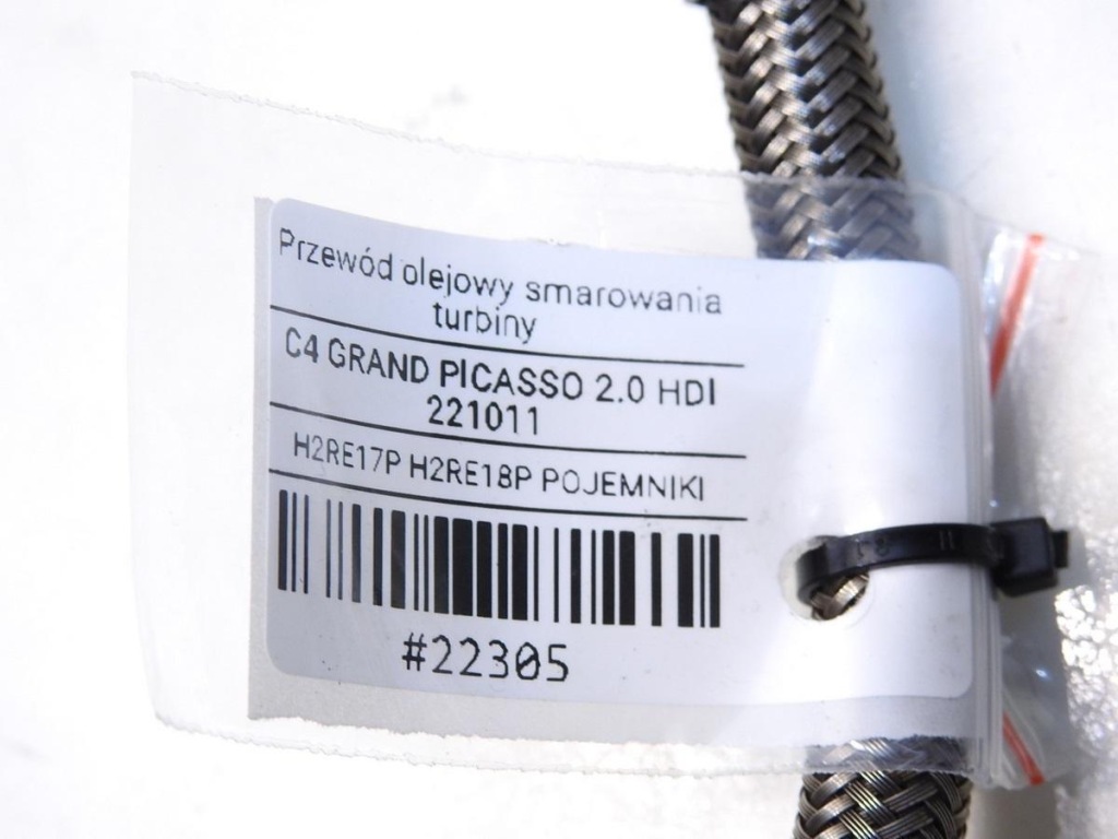 фото №6, Шланг оливи турбіни c4 grand picasso i 2.0 hdi