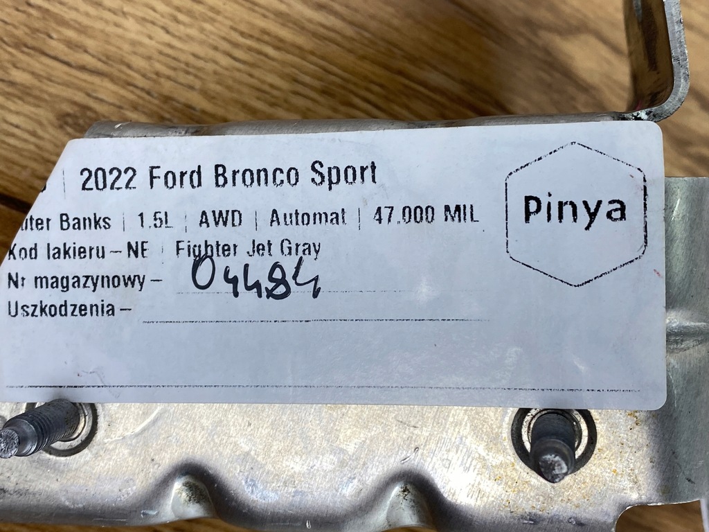 фото №7, Кронштейн кронштейн аккумулятор ford bronco sport 2020+ usa escape kuga