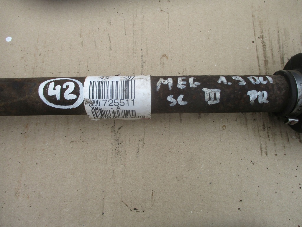 фото №4, Приводной вал правая 8200725511 renault megane iii 1.9dci