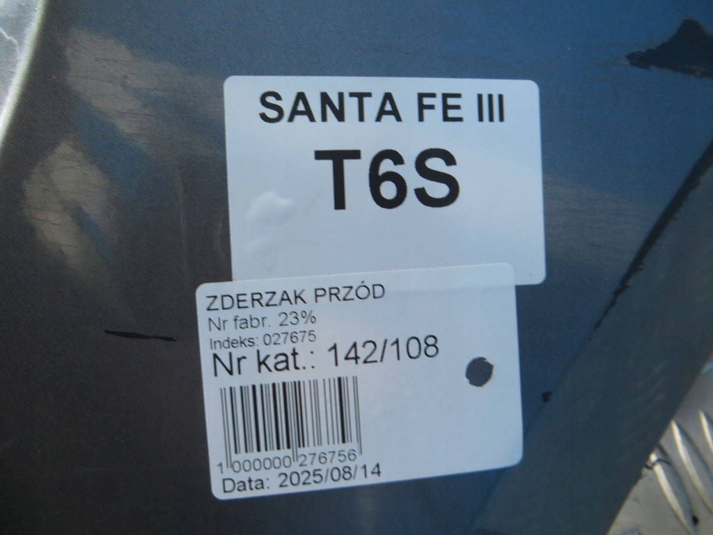 фото №11, Hyundai santa fe iii бампер перед t6s 13-